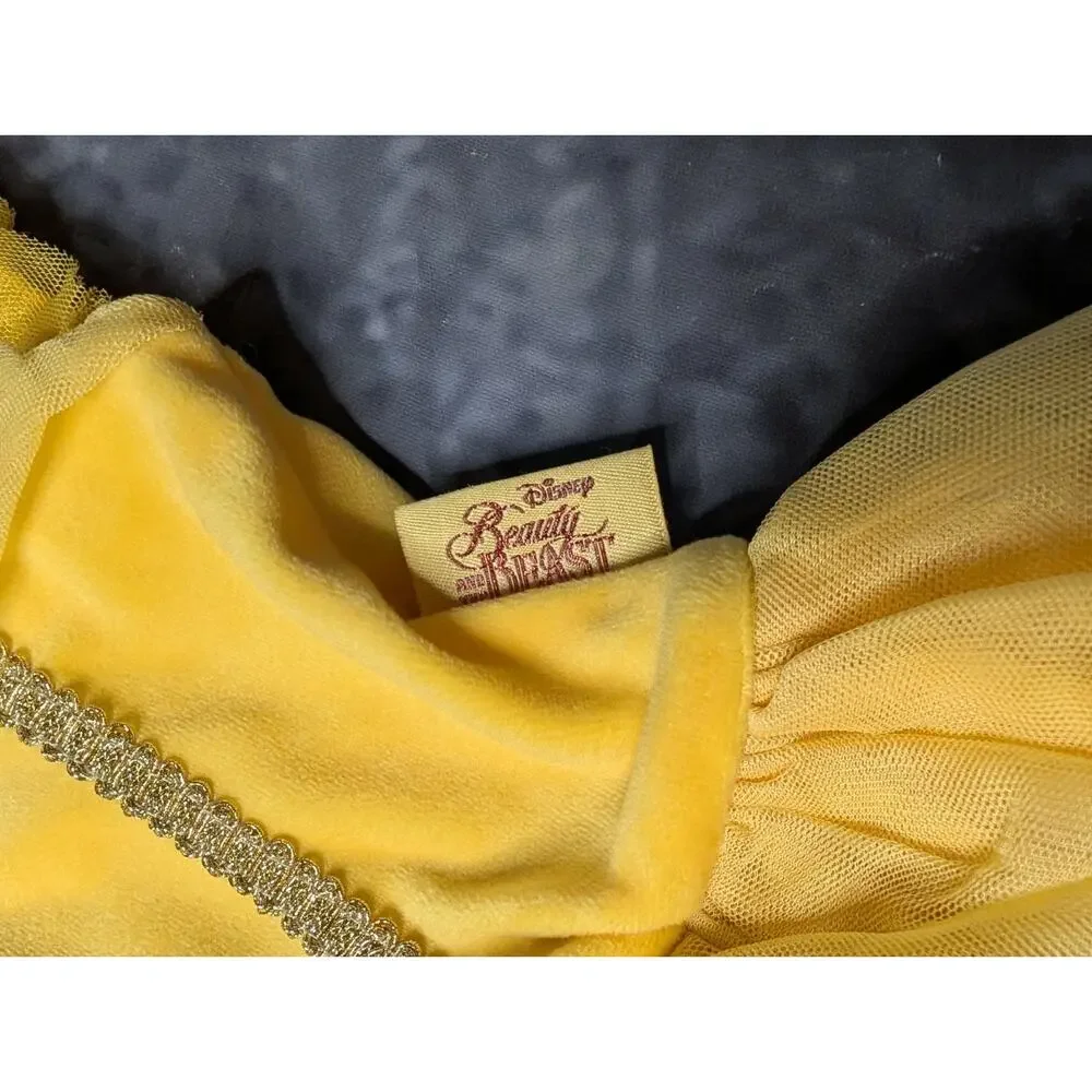 Disney Girls Belle Beauty & The Beast Halloween Costume Cosplay Dress Size 6